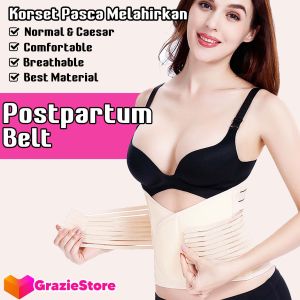Korset Stagen Korset Pelangsing Perut Pasca Melahirkan Korset Melahirkan SIze L XL Warna Hitam Cream