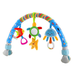 FCBaby Stroller Arch Toys Car Seat ToysCrib clip Toy/Mobile for BassinetAdjustable Baby Hanging Toys Fit for Crib BedStrollerCar Seat Feeding Chair.Boys Girls Ages 3+ Months