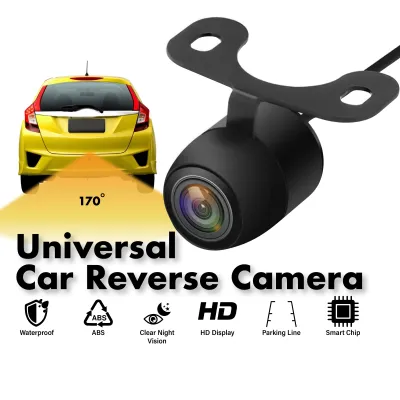 Car Rear View Camera Water Resistance Shockproof Back Tail Reverse Parking Kereta Aksesori Night Vision Daytime