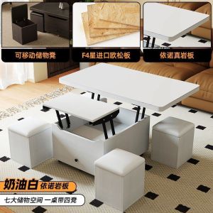 *FREE INSTALLATION*Multi-Function Lift Coffee Table - Modern Dining Desk for Small Spaces (Easy Clean Surface)