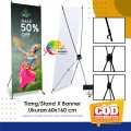 Rangka Stand X Banner 60x160 Cm Murah Berkualitas. 