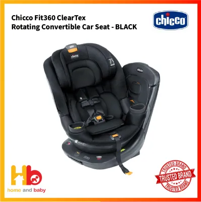 Chicco Fit360 ClearTex Rotating Convertible Car Seat (FOC: Car Seat Protector) ( Premature birth to 7YEARS OLD)(READY STOCK)