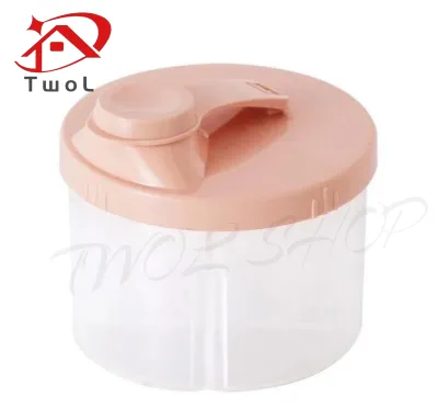 TWOL SHOP 1pcs 4 Grids Baby Food Storage Box Infant Cereal Holder Milk Powder Organizer Kids Snacks Container