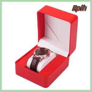 [Epih] Watch Storage Box PU Single Watch Display Case Wristwatch Watch Holder Travel Jewelry Watch Organizer For Men Gift