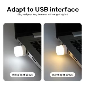 Mini USB LED Light Portable Plug Lamps Eye Protection Book Reading Light Small Round Car Bulb Computer Mobile Power Lamp
