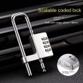 Lock Extra Long Padlock 4 Digit Combination Lock Outdoor Waterproof Password Lock For Locker Heavy Duty. 