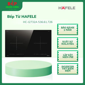 Bếp Từ Hafele HC-I2732A – 2 vùng nấu mạnh mẽ 2kW/vùng vận hành êm dễ vệ sinh an toàn tối ưu với tự động tắt & khóa trẻ em