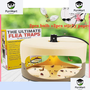 Flea Trap Discs Flea Lamp Sticky Pads Dome Flea Capture Trap Perangkap Kutu Household Light-baiting Insect Trap for Pets