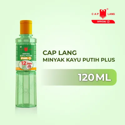 Minyak Kayu Putih Plus Cap Lang 120 ML - Redakan Sakit Perut Kembung Mual dan Gatal Gigitan Serangga