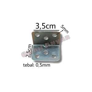 Plat Siku Ambalan L Lemari Kotak 17x27 2x3 25x35