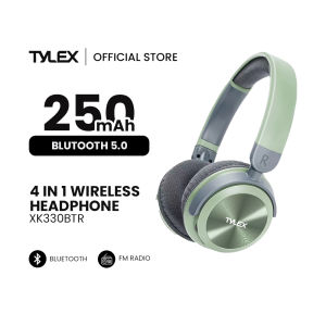 TYLEX XK330BTR 4 In 1 Wireless Stereo Headphones TF Card Play FM Radio Audio Input Built-In Microphone