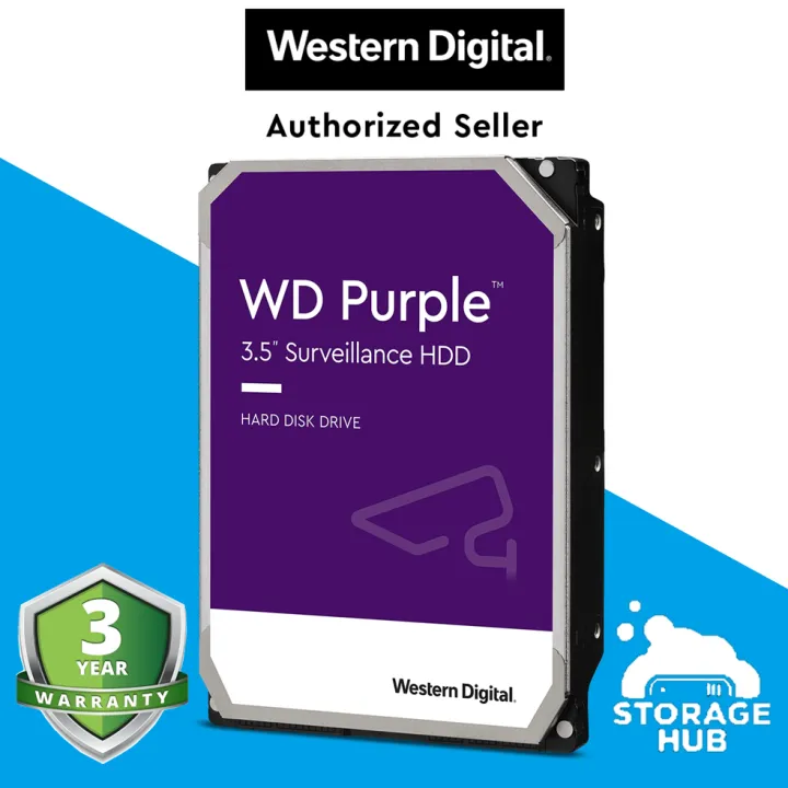 Western Digital WD Purple Surveillance CCTV HDD 3.5 inch internal Hard Disk Drive For NVR & DVR 1TB /2TB /3TB /4TB /6TB /8TB /10TB /12TB /14TB Internal HDD