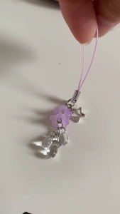 Sứa Ngọt Ngào đồ treo trang trí hình ngôi sao Y2K Cô Gái dây xích điện thoại Sợi Dây Thừng Gothic Keychain Handmade dây đeo điện thoại di động Dây Buộc Chuỗi Cho Túi