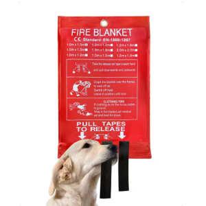 1M/1.5M SayaMart AAA Reusable camping family emergency fire blanket - highly effective for extinguishing fires - reusable