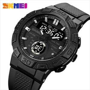 COD/BAYAR DITEMPAT Jam tangan pria skmei 1881 rubber dual time original