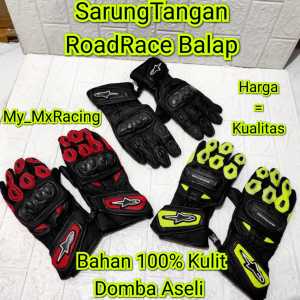 Sarung Tangan Roadrace Kulit Aseli Kualitas Premium