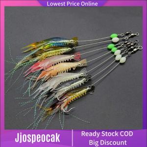 JPK เหยื่อปลอมซิลิโคนนิ่มกุ้งลูมิเนียส7ชิ้น/ล็อต8ซม. 5ก.พร้อมตะขอหมุนได้ใช้กับตกปลา Sabiki Rigs - หนวดกุ้งสีสด, ตะขอปลายแหลม, กุ้งลูมิเนียสร่างกายหลายสี, ลูกปัดสะท้อนแสง, หมุน 360 องศา