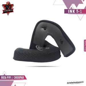 Busa Helm Ink T1 Ukuran S M L Set Pipi Cheek pad Bantalan Leher Custom Half Face