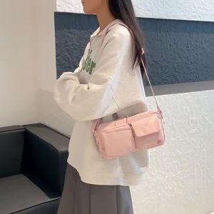 Colorful Foxlulu Same style single-shoulder cloth bag crossbody small bag multi-pocket nylon womens bag