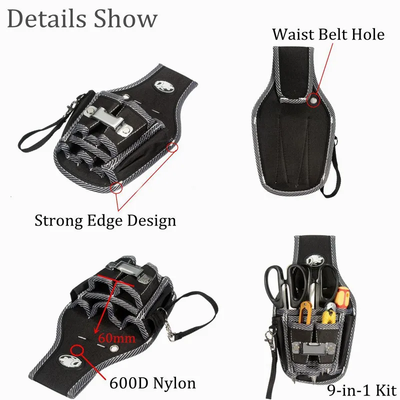 In holster for electrician tools dewalt tools bag tool holster with  belt Tool Pouch Bag Waist Pocket Portable Screwdriver Tool Kit Belt  Practical