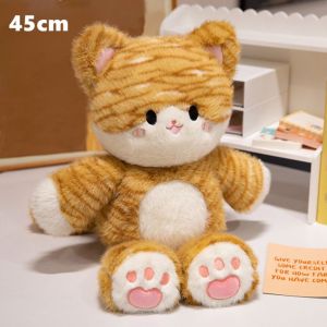 YUDESHUI Mềm mại Gối ôm thú nhồi bông hình mèo Dễ thương Họa tiết gấu trúc Đồ chơi nhồi bông Quà tặng sáng tạo Hỗ trợ về  cảm xúc Gối bông mềm