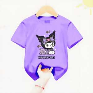 Atasan Kaos Anak Perempuan KUROMI Usia 1-12 Thn