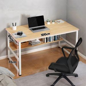 Sun🎀โต๊ะ ชุดโต๊ะทํางาน โต๊ะทํางานเฟอร์นิเจอร์ โต๊ะคอม โต๊ะเขียนหนังสือ