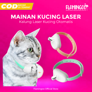 Mainan Kalung Laser Kucing - Mainan Interaktif untuk Kucing Kalung LED dengan Laser Stimulasi Aktivitas Menghibur dan Melatih Kucing Ideal untuk Rumah dan Outdoor