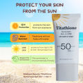 TITATHIONE Spf 50 with Zinc Oxide, Titanium Dioxide, Niacinamide. 