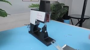 A3 Medium Flat Seam Electric Saddle Stitch Stapler Automatic Steel Wire Binding Machine For Book & Magazine Printing