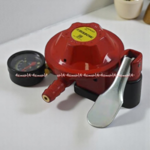 Krisbow Regulator Gas Superblock Warna Merah Alat Pengunci Pembuka Gas Dengan Tekanan Gas SNI