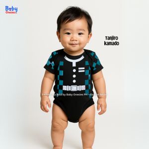 Baby Onesies PH Demon Slayer Tanjiro Nezuko Anime Baby Onesie 0-12 months Cotton Baby Boy Girl Anime Baby Clothes