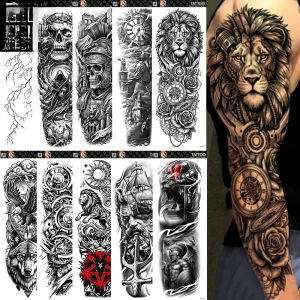 Wholesale 30piece Full Arm Waterproof Temporary Tattoo Sticker 480×170mm Arm Tattoo Stickers h260819