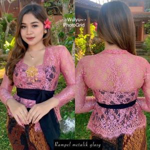 ATASAN KEBAYA GLOSSY BED REMPEL KUTUBARU - KEBAYA BALI MEWAH