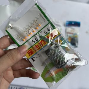 Rọ Mương Bộ Thẻo 7 Lưỡi Câu Cá Mương Hồ Siêu Nhạy Có Rọ Sắt Siêu Nhạy - LCT010