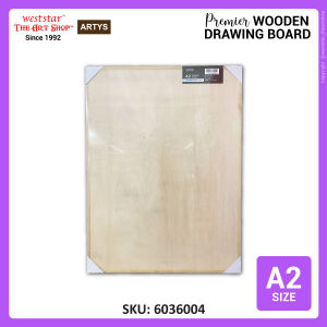 A2 Wooden Drawing Board Premier Drawing Board 45cm X 60cm [Weststar TAS]