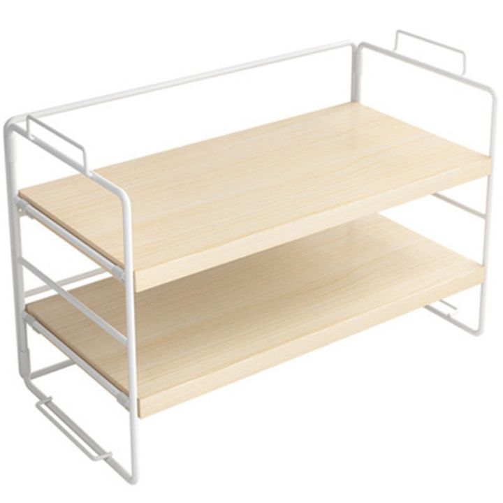 Desktop Bookshelf Wrought Iron Desktop Bookshelf/Bookcase - Adjustable Bookshelf Display Shelf