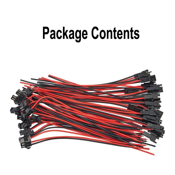 30 Pairs JST SM 2Pin Plug Male To Female EL Câble Adaptateur