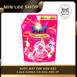 Nước Giặt Surf Đậm Đặc 3.6kg Hương Cỏ Hoa Diệu Kỳ – Hương Hoa Hồng Pháp & Nhài Tây