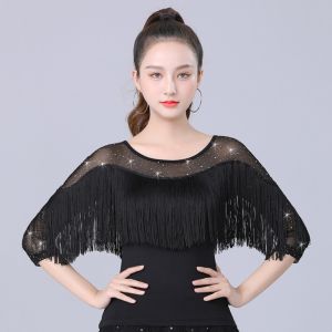 Modern Dance Top Square Dance Social Dance Dress National Standard Dance Short Sleeve Womens Style