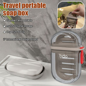 Portable Soap Box Travel Use/Easy Carry Leakproof Storage For Bathroom Office Family Students/Soap Holder Shower/Camping Wash Accessories