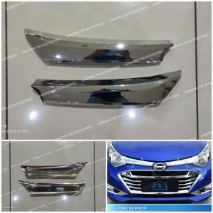 Daihatsu Sigra 2016-2019 Cover Chrome 2pc Lis Grill Depan
