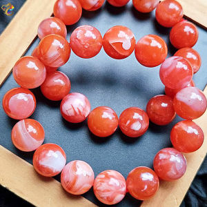 Collection Grade Nan Hong Red Agate Bracelet