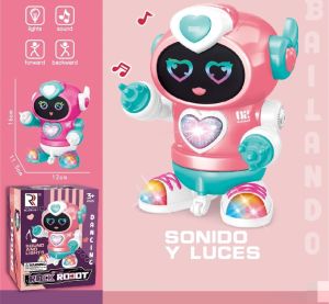 Rock Robot Deroca ZR156 / Squid Robot ZR156-5 Music & Light Dancing Spinning Moving Waist Rotation Swinging Arm Toddler Children
