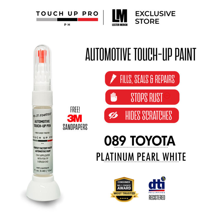 089 Platinum Pearl White Touch up Pro Permanent Touch Up paint Lazada PH