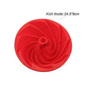 Khuôn silicon làm bánh chiffon hình tròn xoắn lốc xoáy làm rau câu nướng bánh bông lan gato