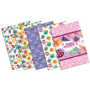 HARGA GROSIR PER ( 1PACKS/50LBR ) KERTAS KADO KFH-177HBD MOTIF UKURAN 65CMX50CM/70GSM (TEBAL)