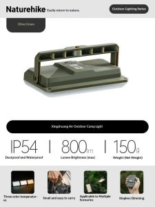 Naturehike Starlight Air Camping Light Portable Lightweight Multi-Scene 3 Color Temperatures Card Style Tent Light Long Battery Life Outdoor Travel Hiking