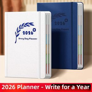 LANCE English 2026 Schedule Planner Notepad 12 Months Wear-resistant To-do List Notebook Taking Notes Efficiency A5 Agenda Planning Notebook Office Supplies