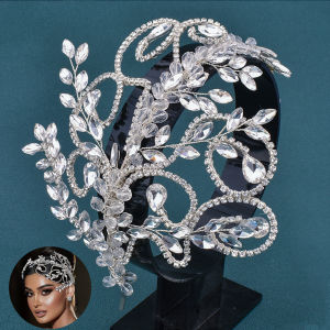 DZ130 Pha lê Cô dâu Vương miện và Vương miện Rhinestone Dạ hội Diadem Băng đô cài tóc cưới Phụ kiện tóc Trang sức Băng đô cô dâu2026